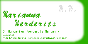 marianna werderits business card